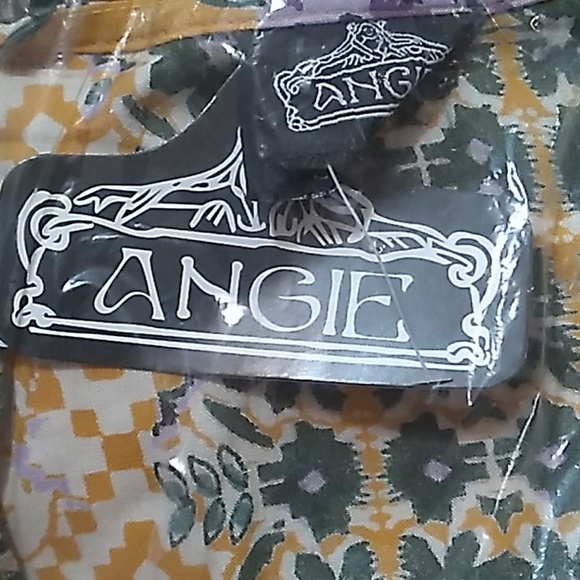 ShortSleeve Purple FloralPrint OpenFont WovenKimono Cardigan Golden - Picture 5 of 16